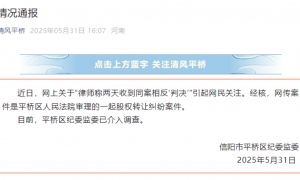 律师称两天收到同案相反“判决”，当地纪委监委：已介入调查